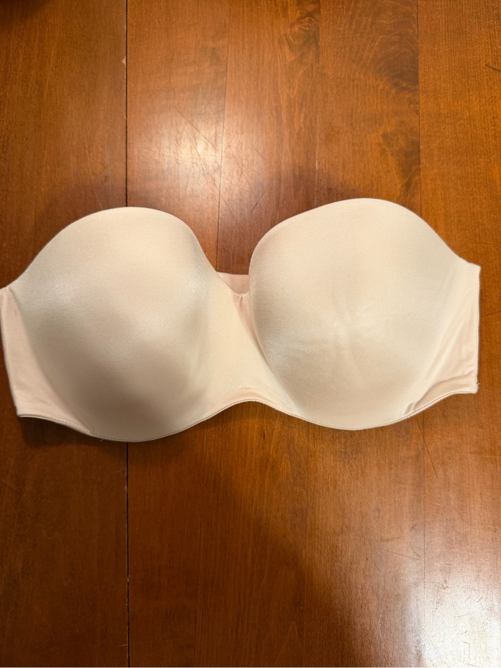 Victoria's Secret Strapless Bandeau Bra in Light Beige